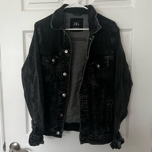 Zara Black Denim Jacket